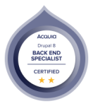 Acquia Certified Back End Specialist - Drupal 8 2022 Badge