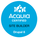 Acquia Certified Site Builder Drupal 8 Badge
