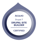 Acquia Certified Site Builder - Drupal 7 2022 Badge