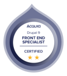 Acquia Certified Front End Specialist - Drupal 9 2022 Badge