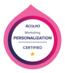 Acquia Certified Personalization Marketing Pro 2022 Badge