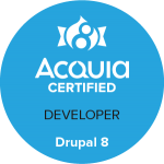 アクイア認定デベロッパ Drupal 8 Badge