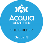 アクイア認定サイトビルダー – Drupal 8 Badge